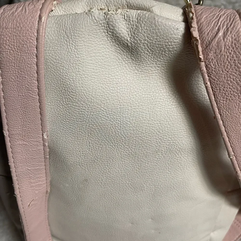 BETSEY JOHNSON BACKPACK BONE BLUSH PINK FLORAL hand bag